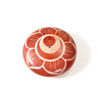 Prabhuji Incense Burner - Soapstone Pebble Sacral Chakra Svadhishtana 2.5" - Mystic Journey Path