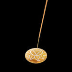 Prabhuji Incense Burner - Soapstone Pebble Solar Plexus Chakra Manipura 2.5" - Mystic Journey Path