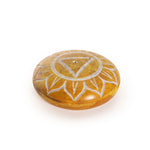 Prabhuji Incense Burner - Soapstone Pebble Solar Plexus Chakra Manipura 2.5" - Mystic Journey Path