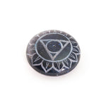 Prabhuji Incense Burner - Soapstone Pebble Throat Chakra Vishudha 2.5" - Mystic Journey Path