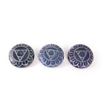 Prabhuji Incense Burner - Soapstone Pebble Throat Chakra Vishudha 2.5" - Mystic Journey Path