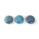 Prabhuji Incense Burner - Soapstone Pebble Third Eye Chakra Ajna 2.5" - Mystic Journey Path