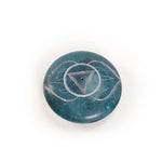 Prabhuji Incense Burner - Soapstone Pebble Third Eye Chakra Ajna 2.5" - Mystic Journey Path