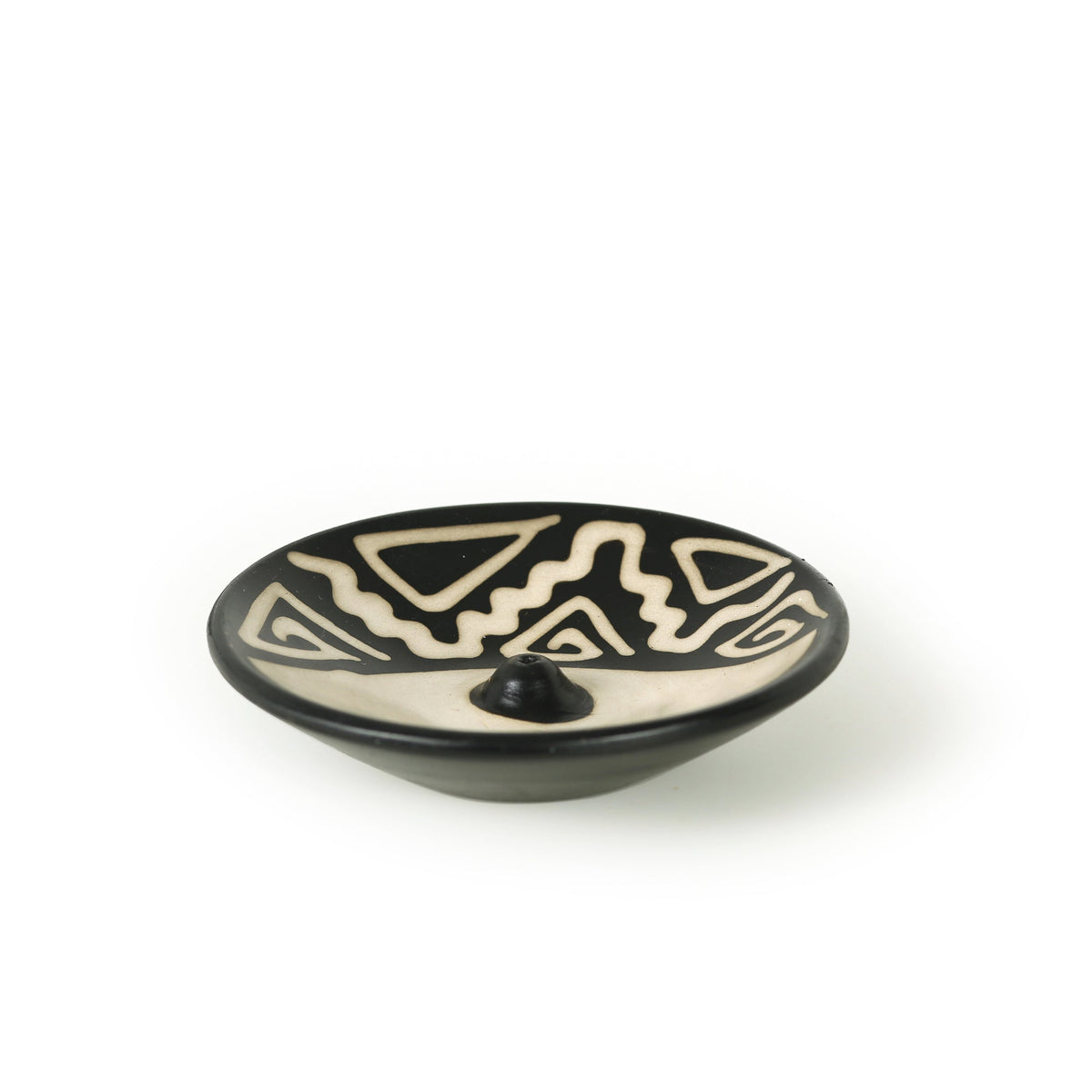 701-80 - Incense Burner - Peruvian Ceramic Incense Burner for Stick Incense - 4.75" Prabhuji's Gifts wholesale and retail - Mystic Journey Path