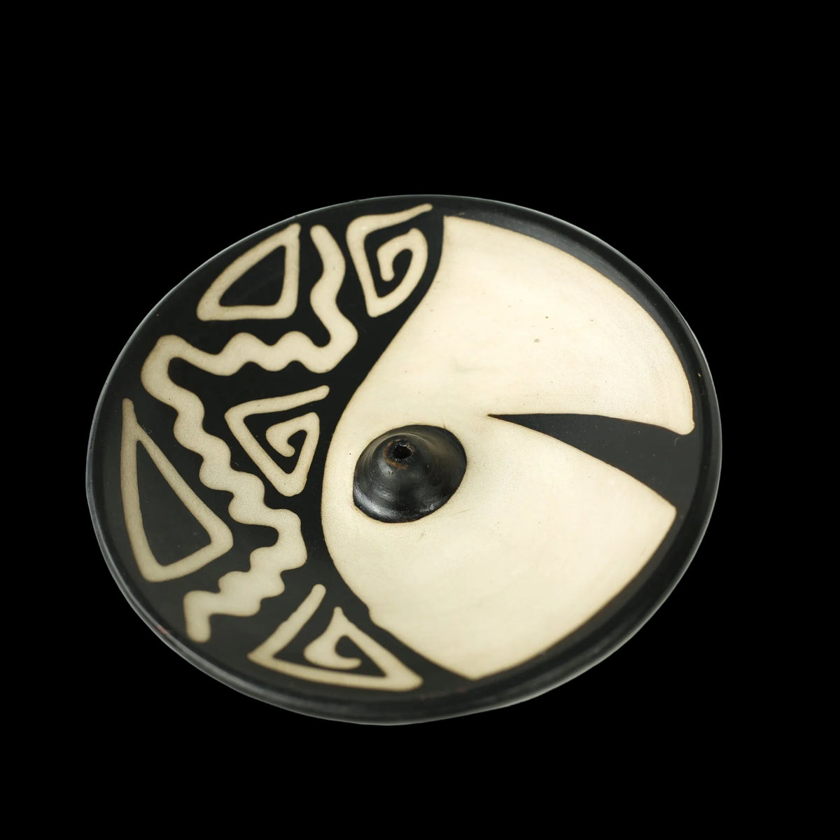 701-80 - Incense Burner - Peruvian Ceramic Incense Burner for Stick Incense - 4.75" Prabhuji's Gifts wholesale and retail - Mystic Journey Path