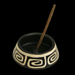 701-81 - Incense Burner - Peruvian Ceramic Incense Burner for Stick and Cone Incense - 4.5" - Prabhuji's Gifts wholesale and retail  - Mystic Journey Path