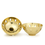 Burner - Brass Burner, Clear Ball 3.25"Hx3"D - Wholesale and Retail Prabhuji's Gifts  - Mystic Journey Path