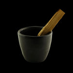 Prabhuji Incense Burner - Hand-made La Chamba Clay Smudging Bowl - Large H2.75in x D4in  - Mystic Journey Path