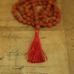 Prabhuji Prayer Mala Beads - Rudraksha - 108 Prayer Beads  - Mystic Journey Path