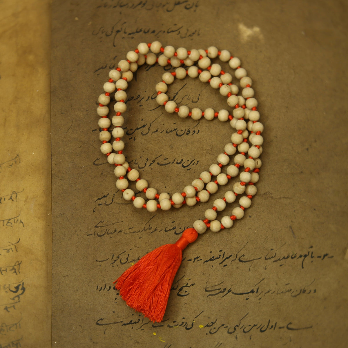 Prabhuji Prayer Mala Beads - Tulasi - 108 Prayer Beads  - Mystic Journey Path