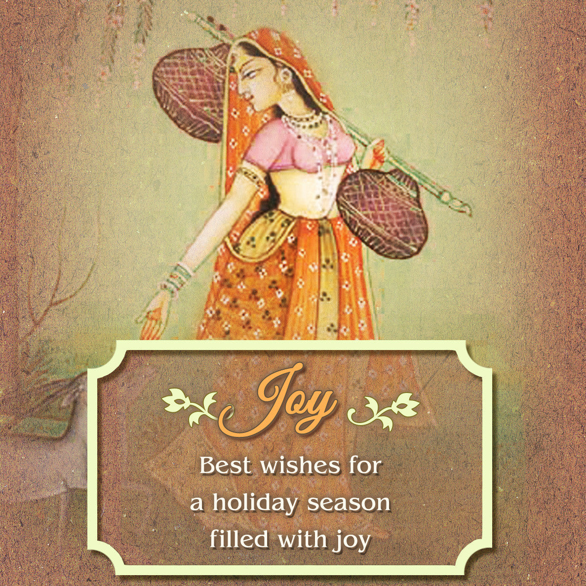 Incense Gift Set - Bamboo Burner + 7 Chakra Incense Sticks Packs & Holiday Greeting - Joy - Wholesale and Retail Prabhuji's Gifts   - Mystic Journey Path