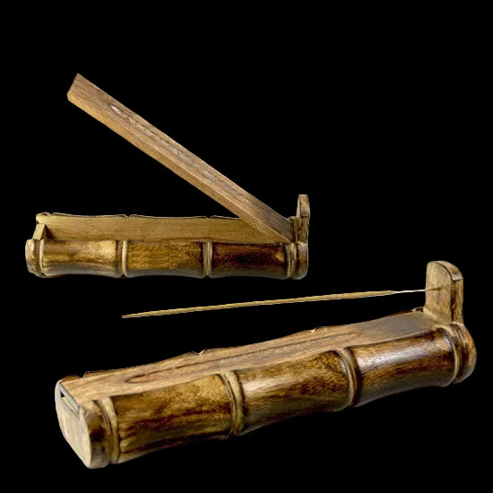 Incense Gift Set - Bamboo Burner + 3 Harmony Incense Sticks Packs & Holiday Greeting - Joy - Wholesale and Retail Prabhuji's Gifts 