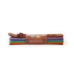 Prabhuji's Gifts - Incense Gift Set - Flat Burner + 7 Chakras Incense Stick in Brown Greeting Sleeve  - Mystic Journey Path