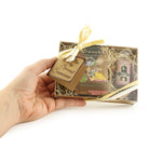 Gift Set - Saucha Bar Soap 'Refreshing Vetiver' and Attar Perfume Oil 'Tilak' - with Greeting 'For a very special someone' -Mystic Journey Path