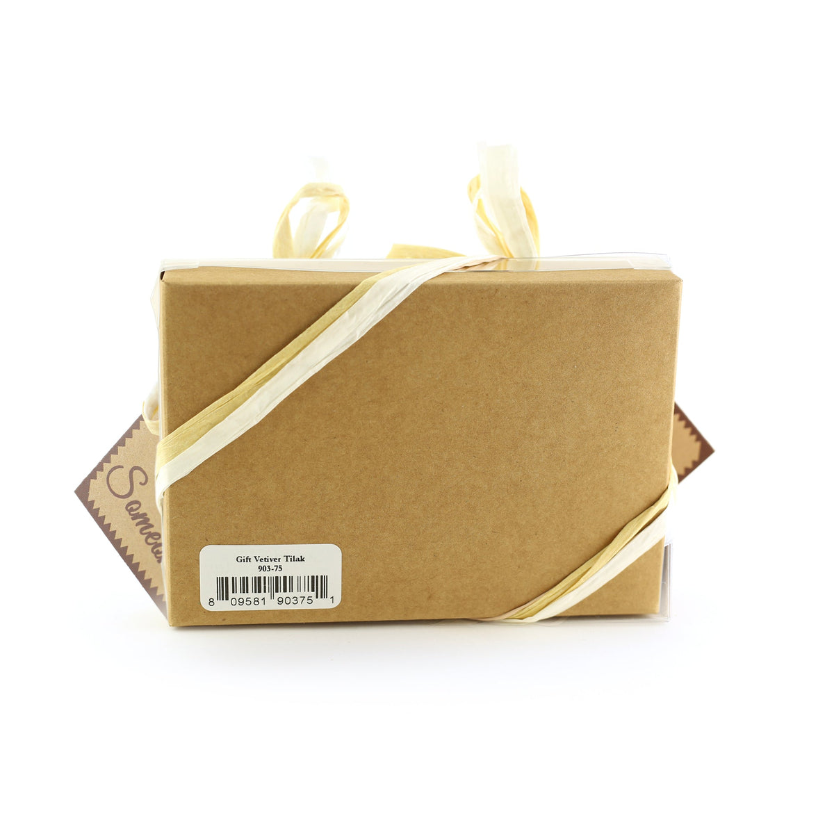 Gift Set - Saucha Bar Soap 'Refreshing Vetiver' and Attar Perfume Oil 'Tilak' - with Greeting 'For a very special someone' -Mystic Journey Path