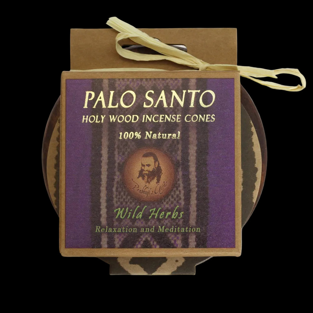 Kit - Palo Santo Wild Herbs Cones with Burner - Wholesale and Retail Prabhuji's Gifts    - Mystic Journey Path