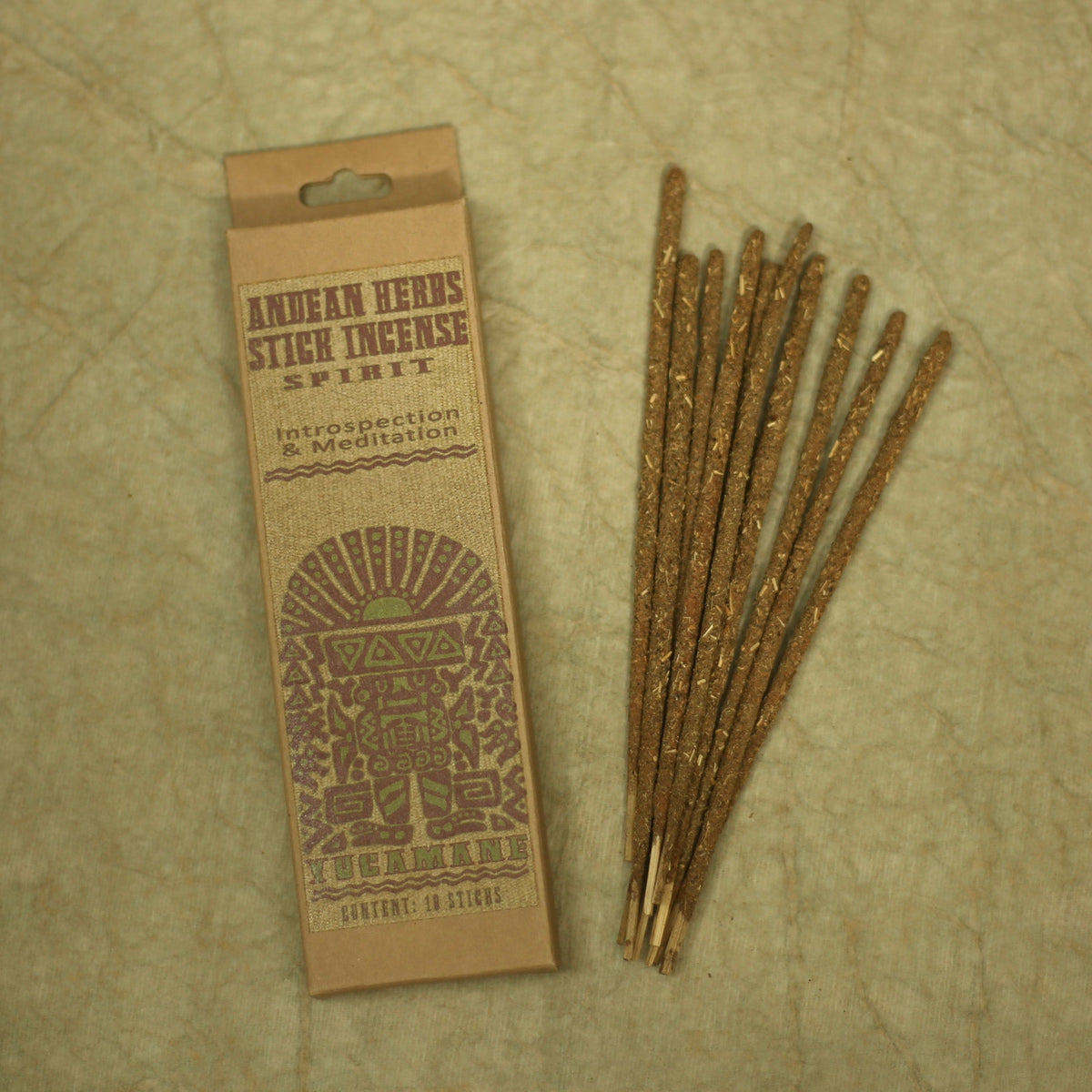 Prabhuji Smudging Incense - Spirit - Andean Herbs Incense Sticks - Introspection & Meditation  - Mystic journey Path