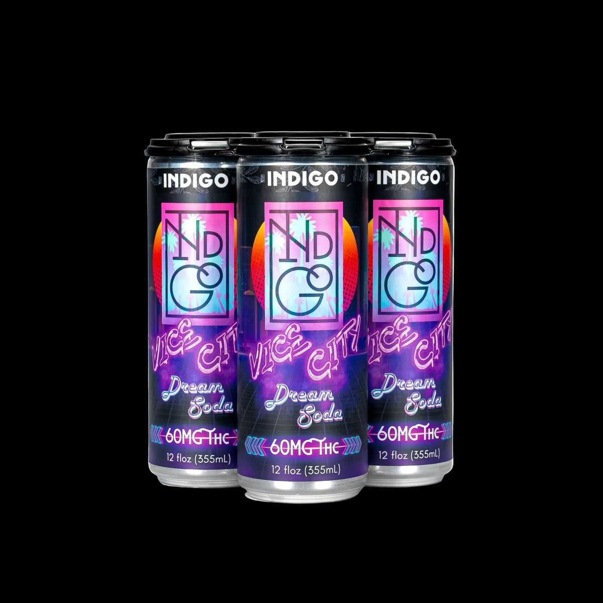Vice City Cream Soda 60mg D9 Seltzer-Case of 24 - Mystic Journey Path