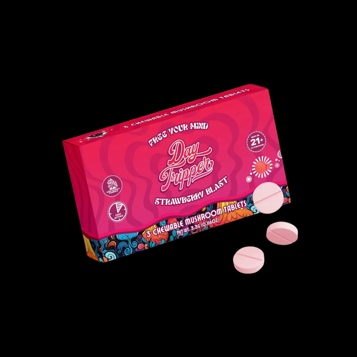 Strawberry Mushroom Tablets - Case of 10 - Mystic Journey Path