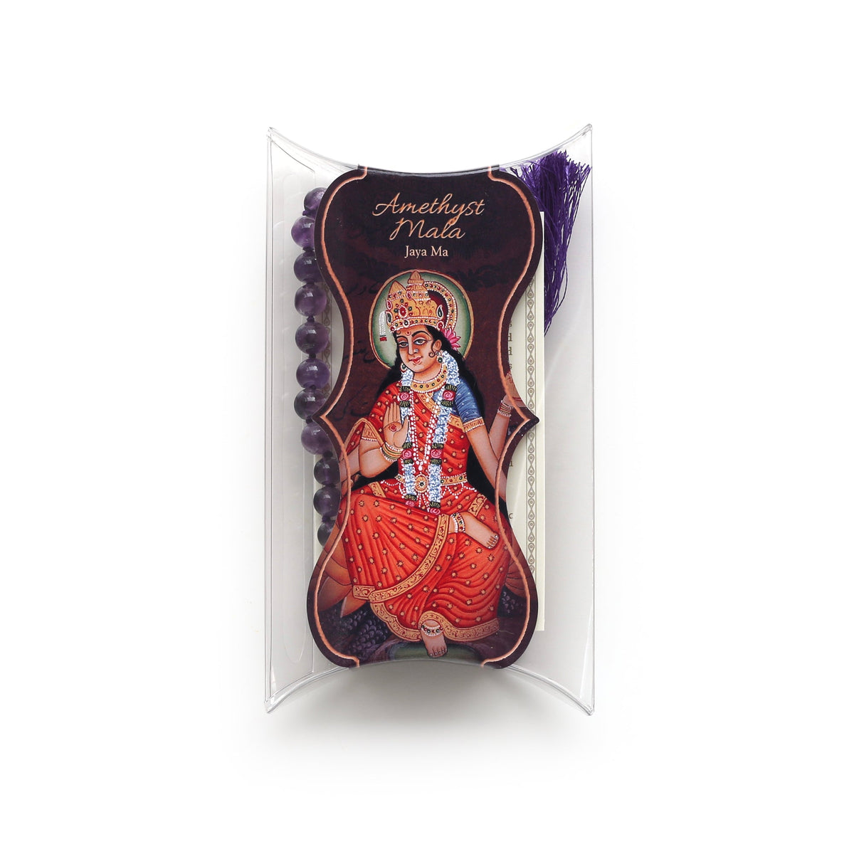 Prabhuji Prayer Mala Beads - Amethyst - 108 Prayer Beads  - Mystic Journey Path
