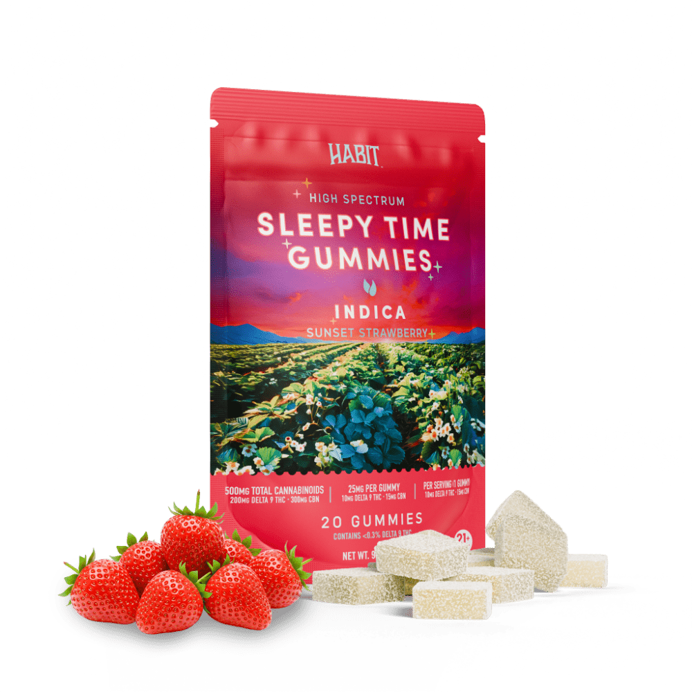 Award Winning sunset strawberry 10mg Delta 9 +15mg CBN Gummies - Mystic Journey Path