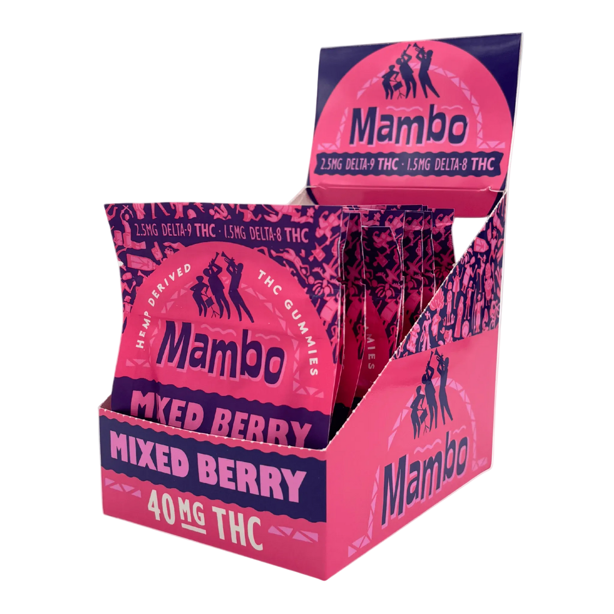 BakPak Mambo Mixed Berry D9/D8 - 40mg Box of 10 - Mystic Journey Path