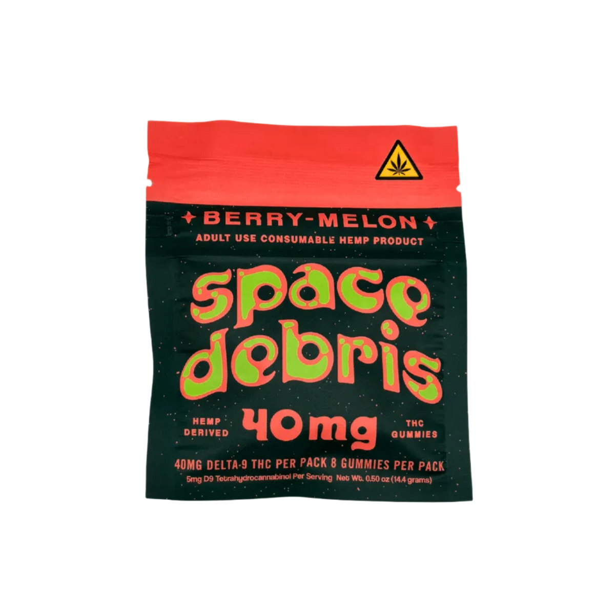 BakPak Space Debris Berry Melon 40mg D9 THC 8ct - Box of 10 - Mystic Journey Path