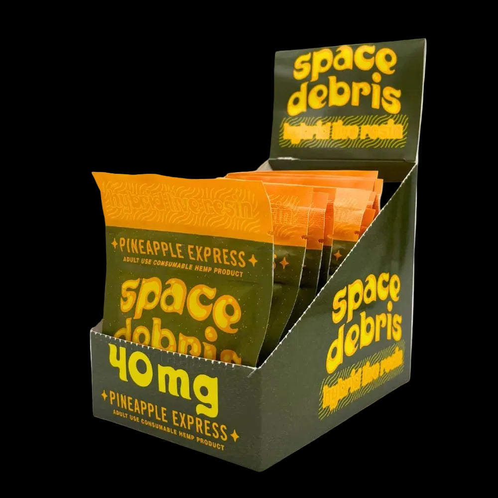 BakPak Space Debris Pineapple Express Live Resin 40mg D9 THC 8ct - Box of 10 - Mystic Journey Path