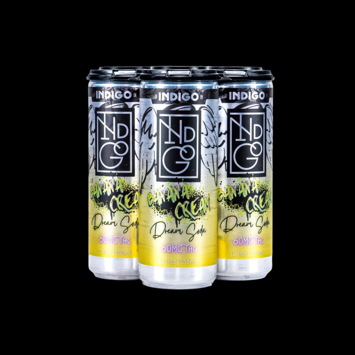 Banana Cream Dream Soda 60mg D9 Seltzer - Case of 12 - Mystic Journey Path