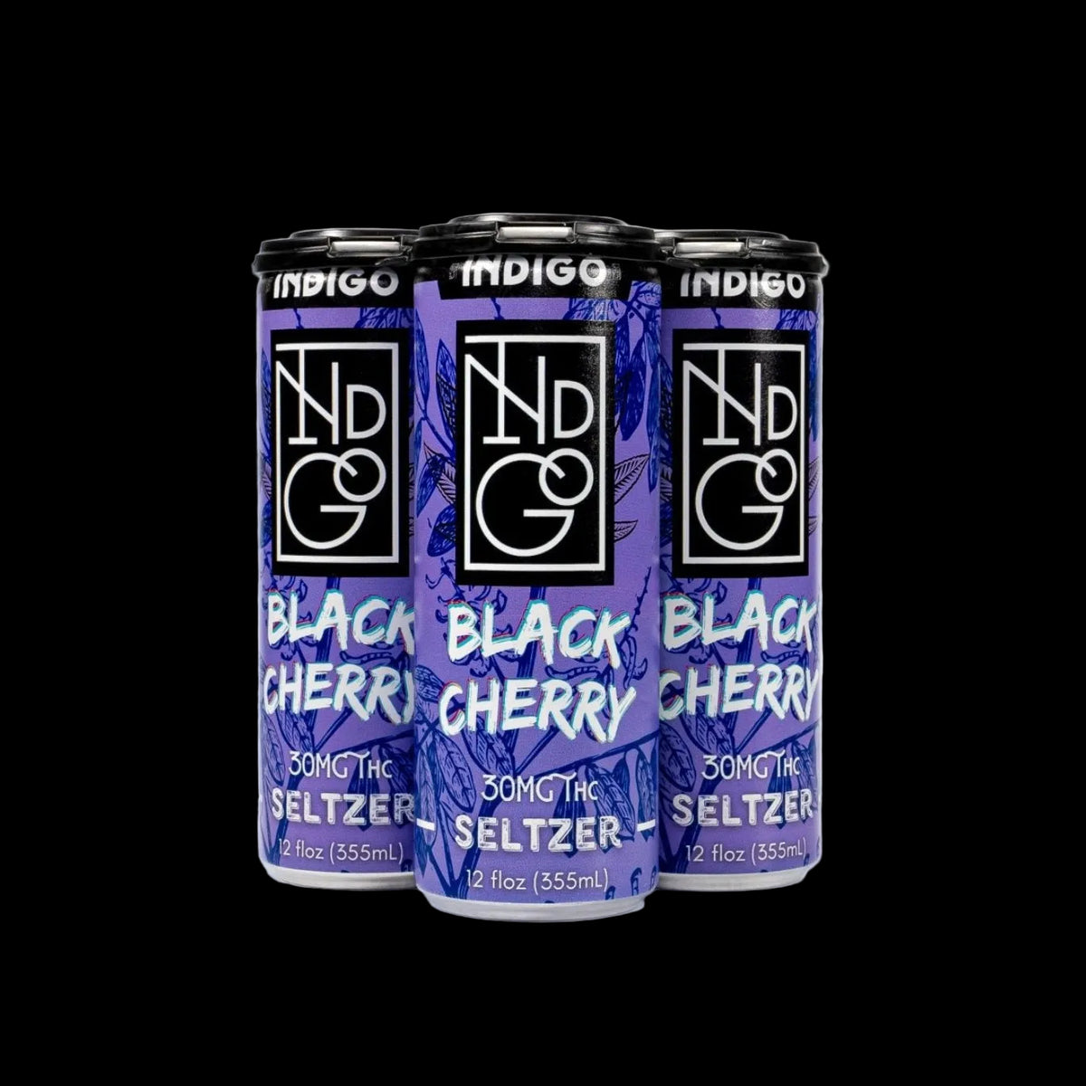 Black Cherry 30mg D9 Seltzer - Pack of 4 - Mystic Journey Path