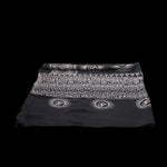 Prabhuji Meditation Yoga Prayer Shawl - Mantra Om - Black Large  - Mystic Journey Path