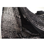 Prabhuji Meditation Yoga Prayer Shawl - Mantra Om - Black Large  - Mystic Journey Path