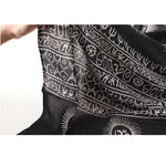 Prabhuji Meditation Yoga Prayer Shawl - Mantra Om - Black Large  - Mystic Journey Path