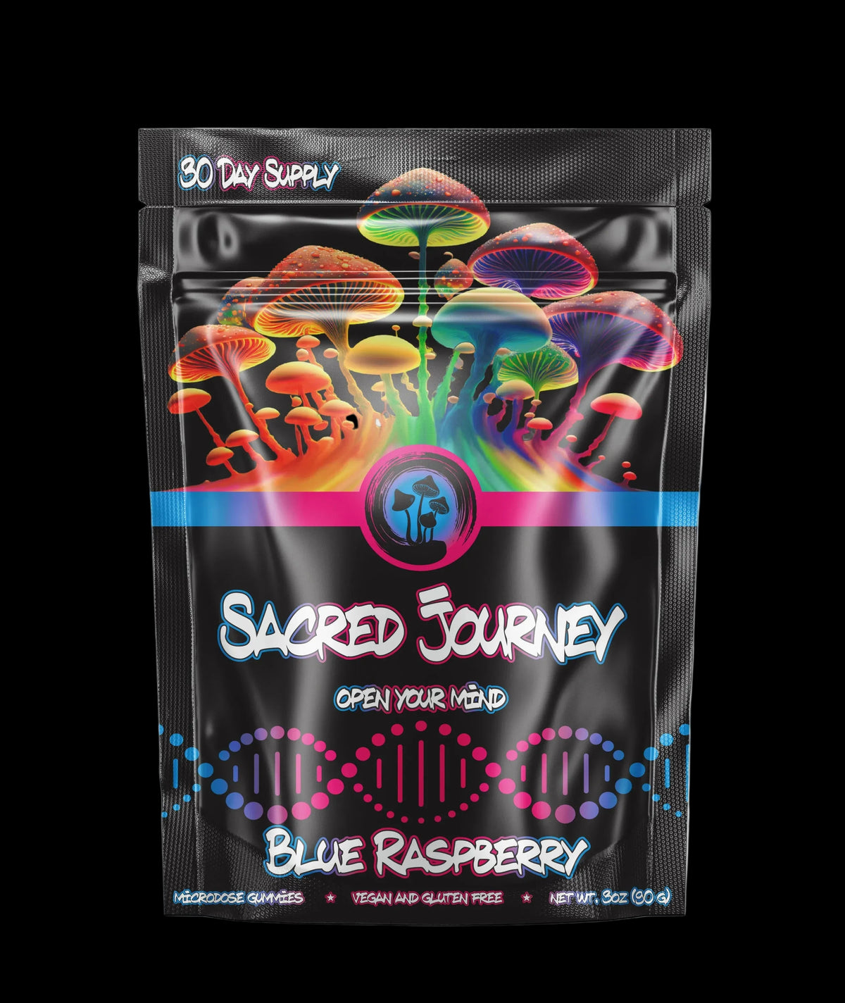 Microdose Gummies – Blue Raspberry - Mystic Journey Path