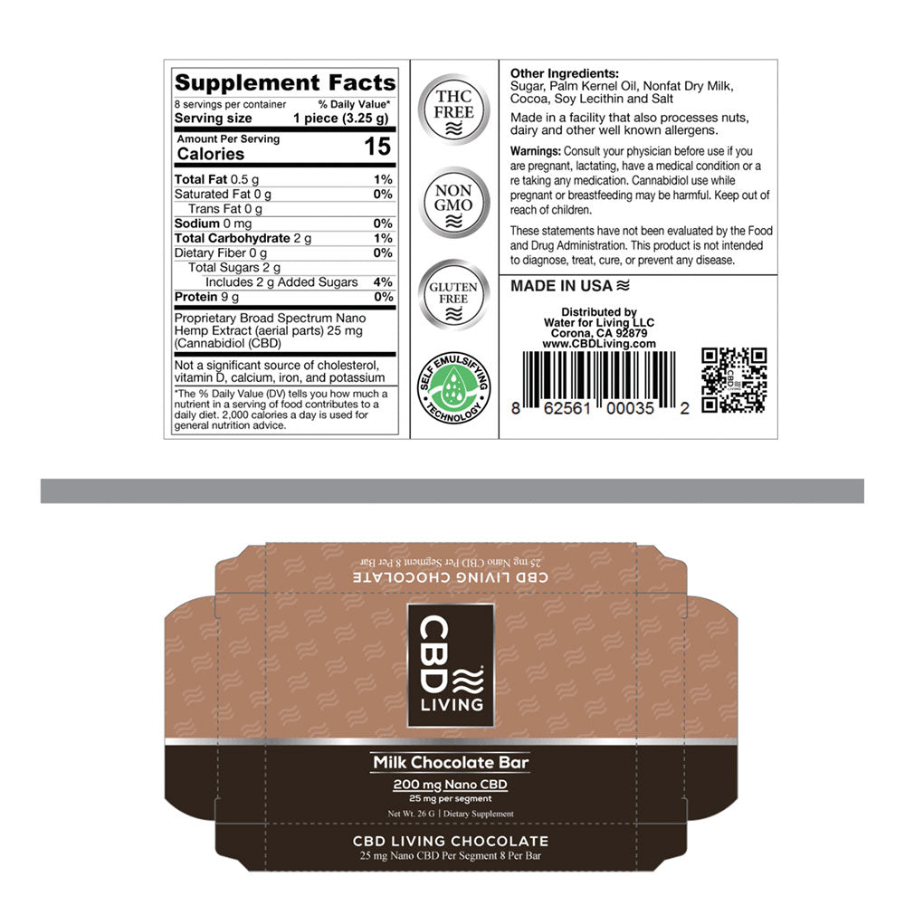 CBD Chocolate Bar 200 mg - Mystic Journey Path