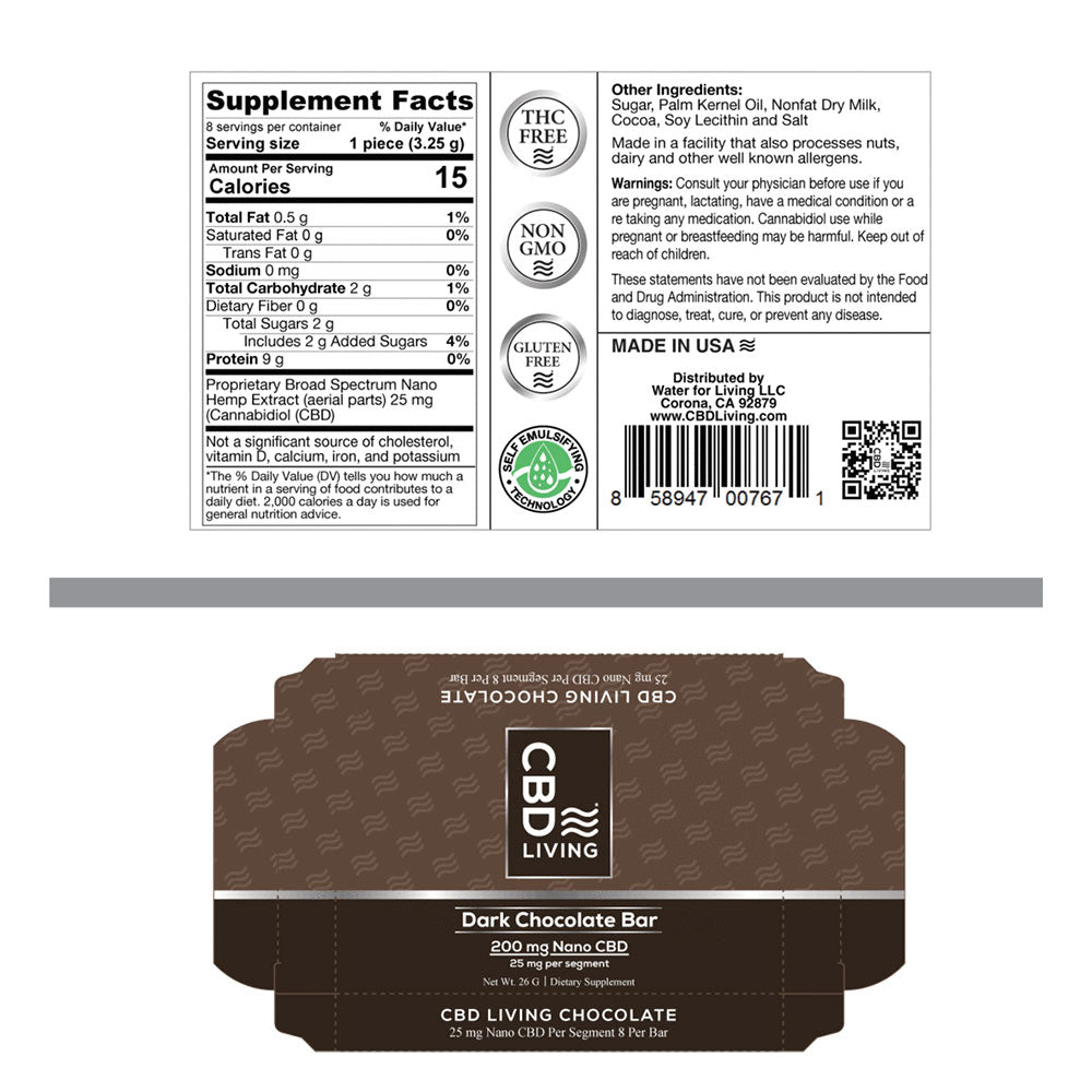 CBD Chocolate Bar 200 mg - Mystic Journey Path