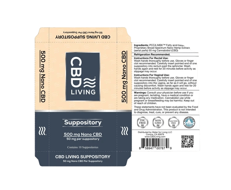 CBD Suppositories 500 mg - Mystic Journey Path