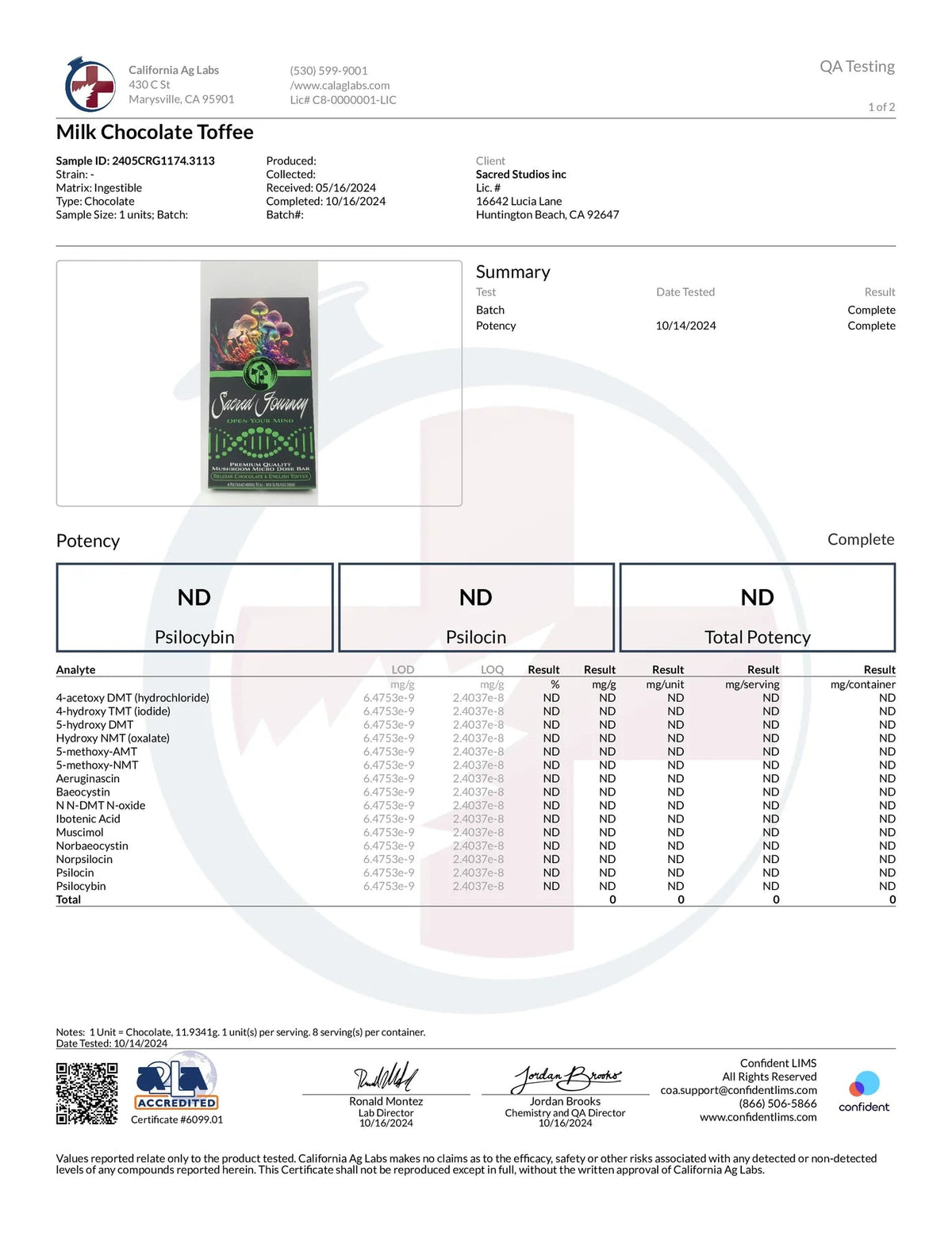 Chocolate – English Toffee (6ct) - Tree Spirit Wellness