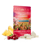 Delta 8 15mg+Delta 9 10mg - 20 Cherry Pineapple Gummies - Mystic Journey Path