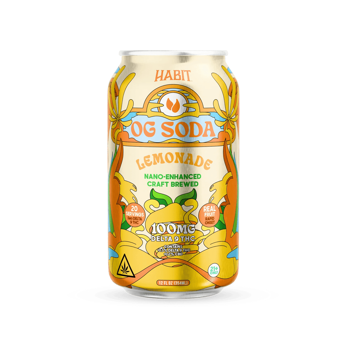 Delta 9 100mg OG Soda - Mix & Match Flavors - 4*6pk - Sold in 24 Can - Mystic Journey Path
