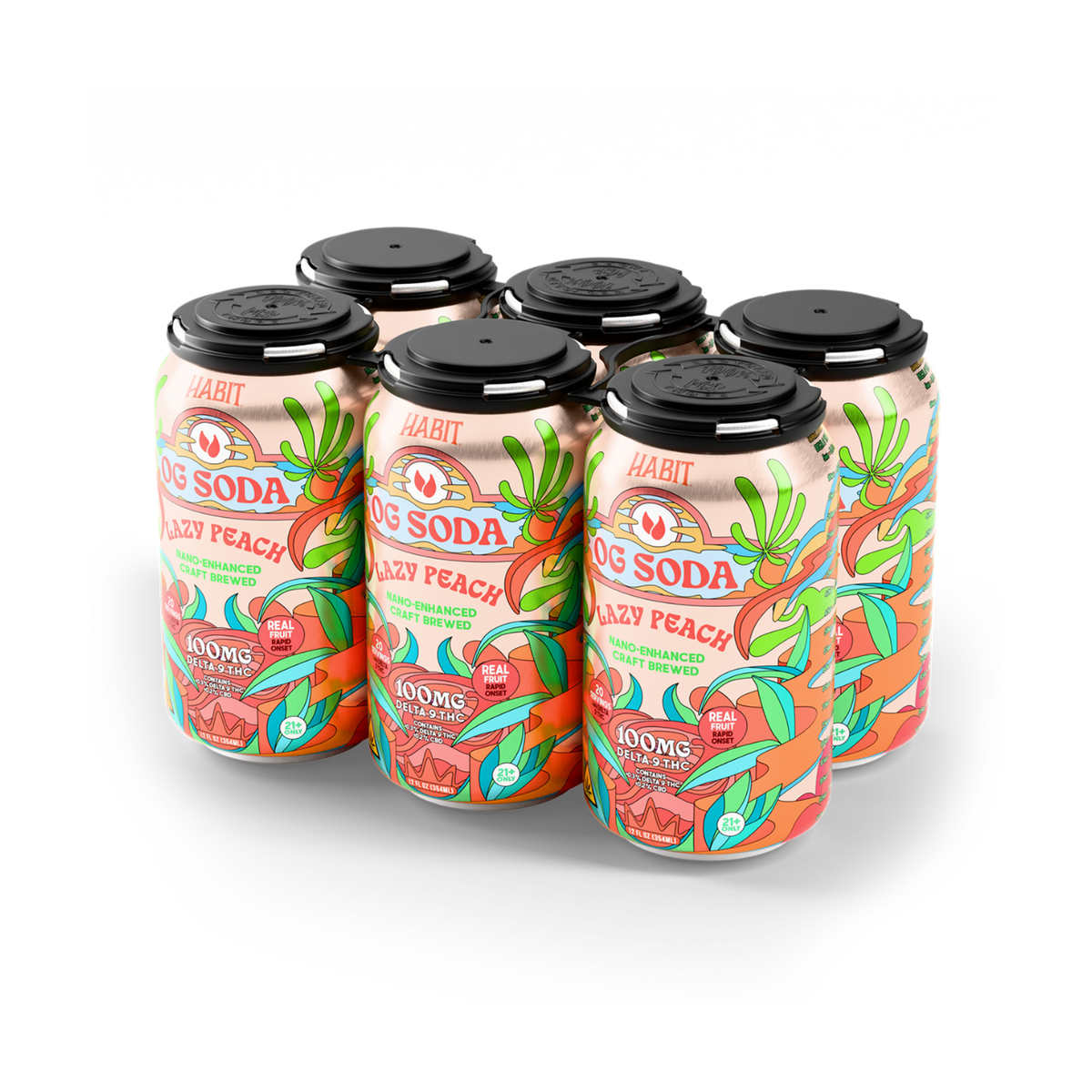 Delta 9 100mg OG Soda - Mix & Match Flavors - 6pk - Mystic Journey Path