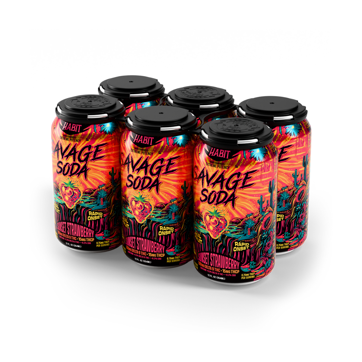 Delta 9 100mg Savage Soda - 6pk - Mystic Journey Path