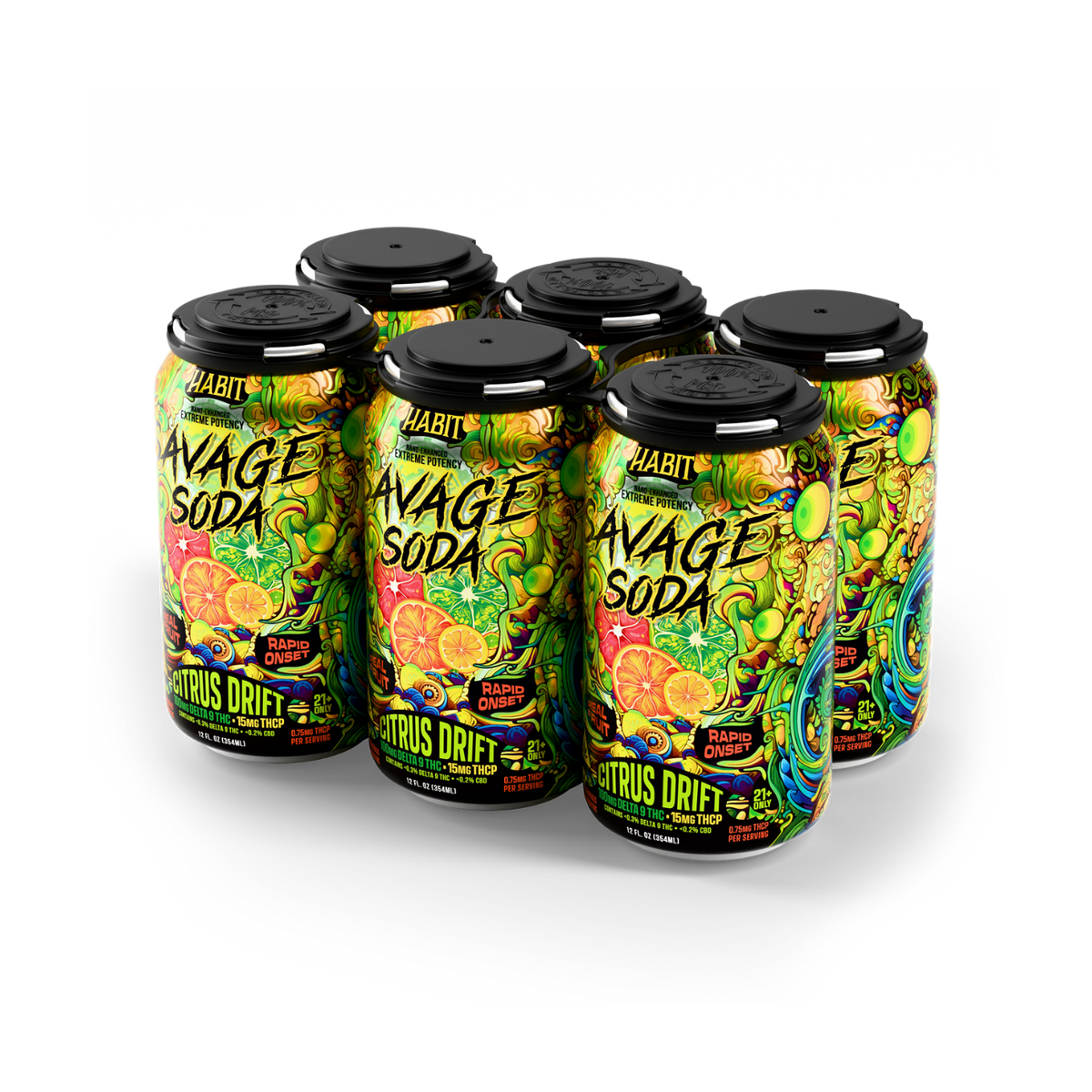 Delta 9 100mg Savage Soda - 6pk - Mystic Journey Pathv