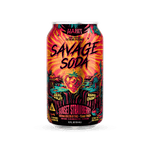 Delta 9 100mg Savage Soda - Sunset Strawberry - 4*6pk - Sold in 24 Can - Mystic Journey Path