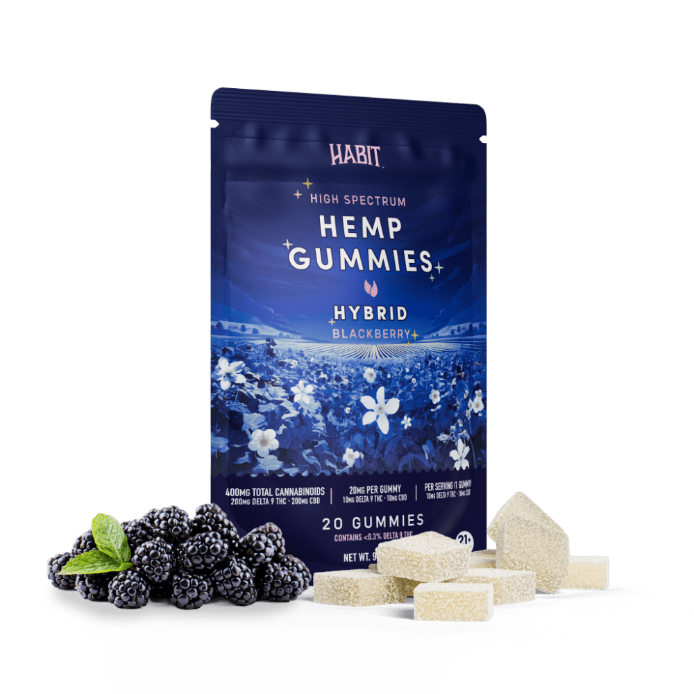 Delta 9 + CBD High Spectrum Hemp - 20 Blackberry Gummies - Mystic Journey Path
