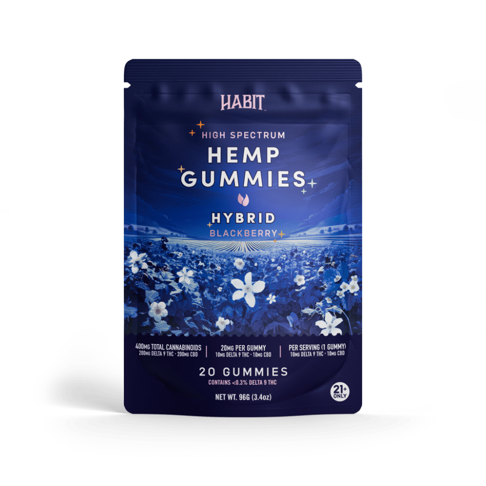 Delta 9 + CBD High Spectrum Hemp - 20 Blackberry Gummies - Mystic Journey Path