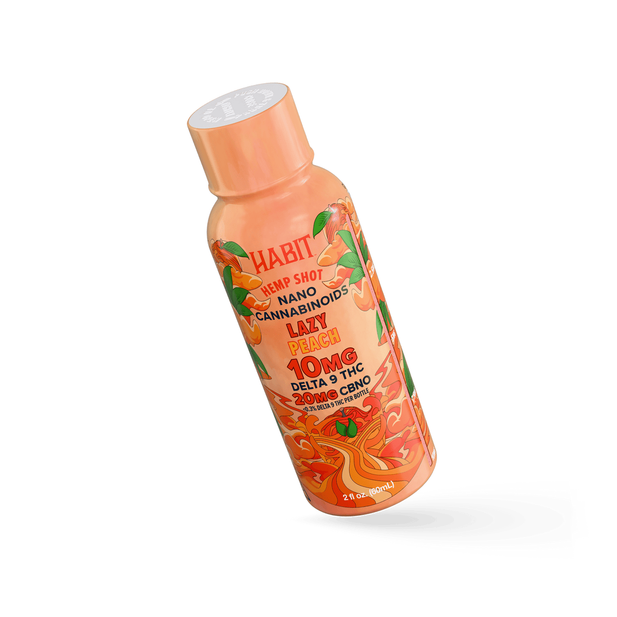 Delta 9 Hemp Shots – Lazy Peach (Case of 12) - Mystic Journey Path