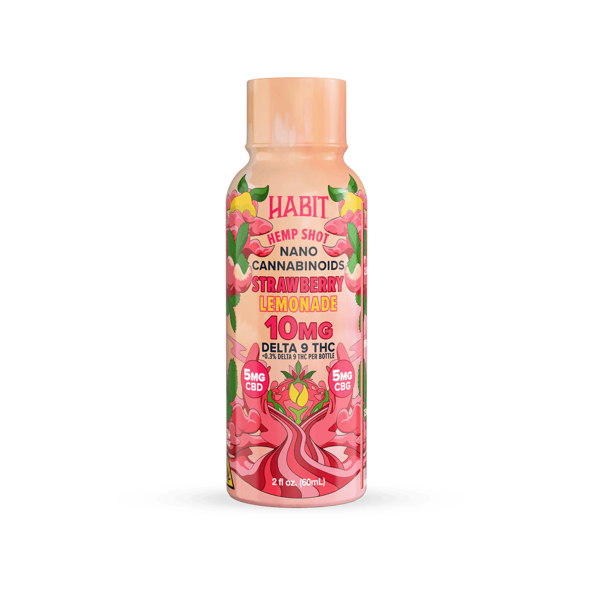 Delta 9 Hemp Shots – Strawberry Lemonade (Case of 12) - Mystic Journey Path