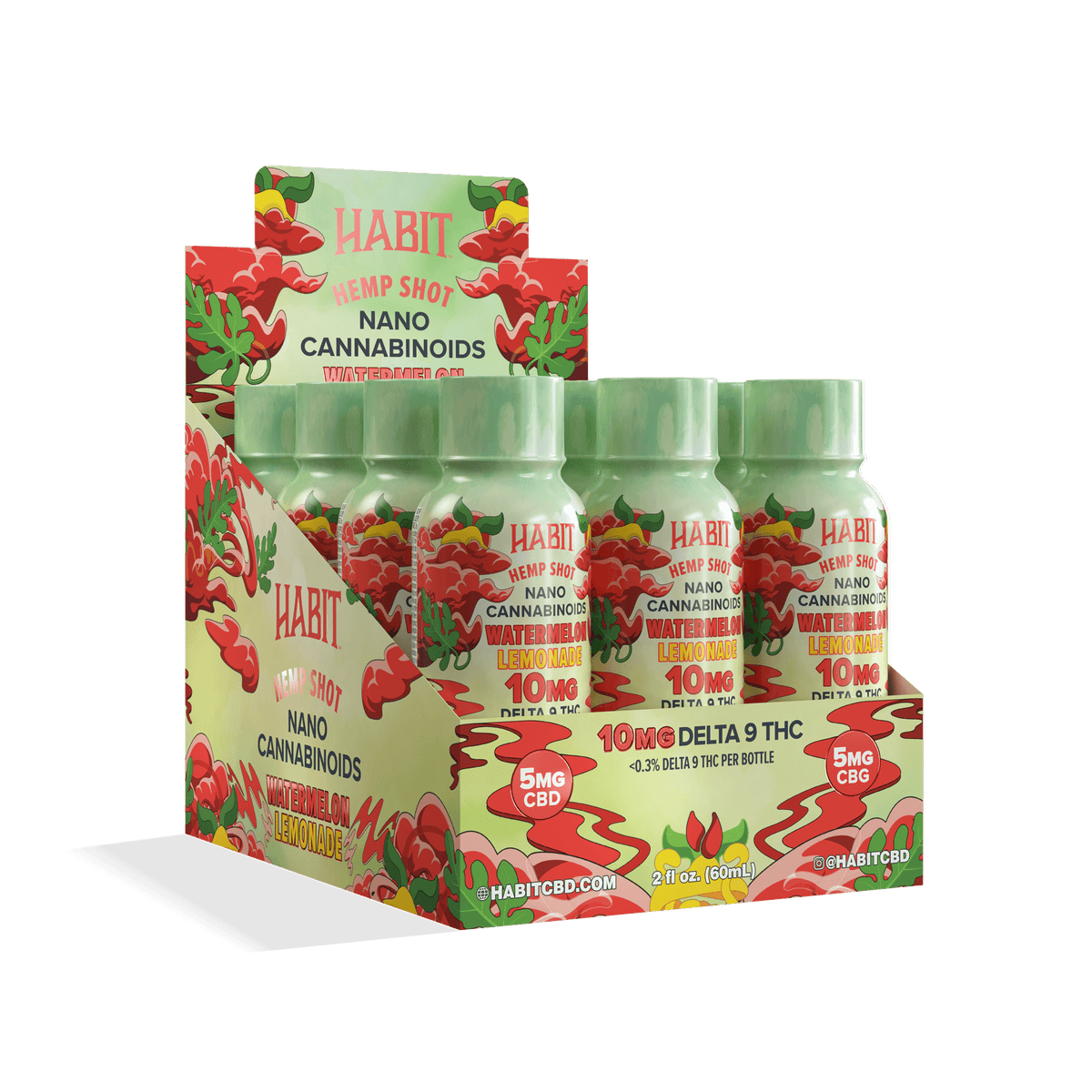 Delta 9 Hemp Shots – Watermelon Lemonade (Case of 12) - Mystic Journey Path