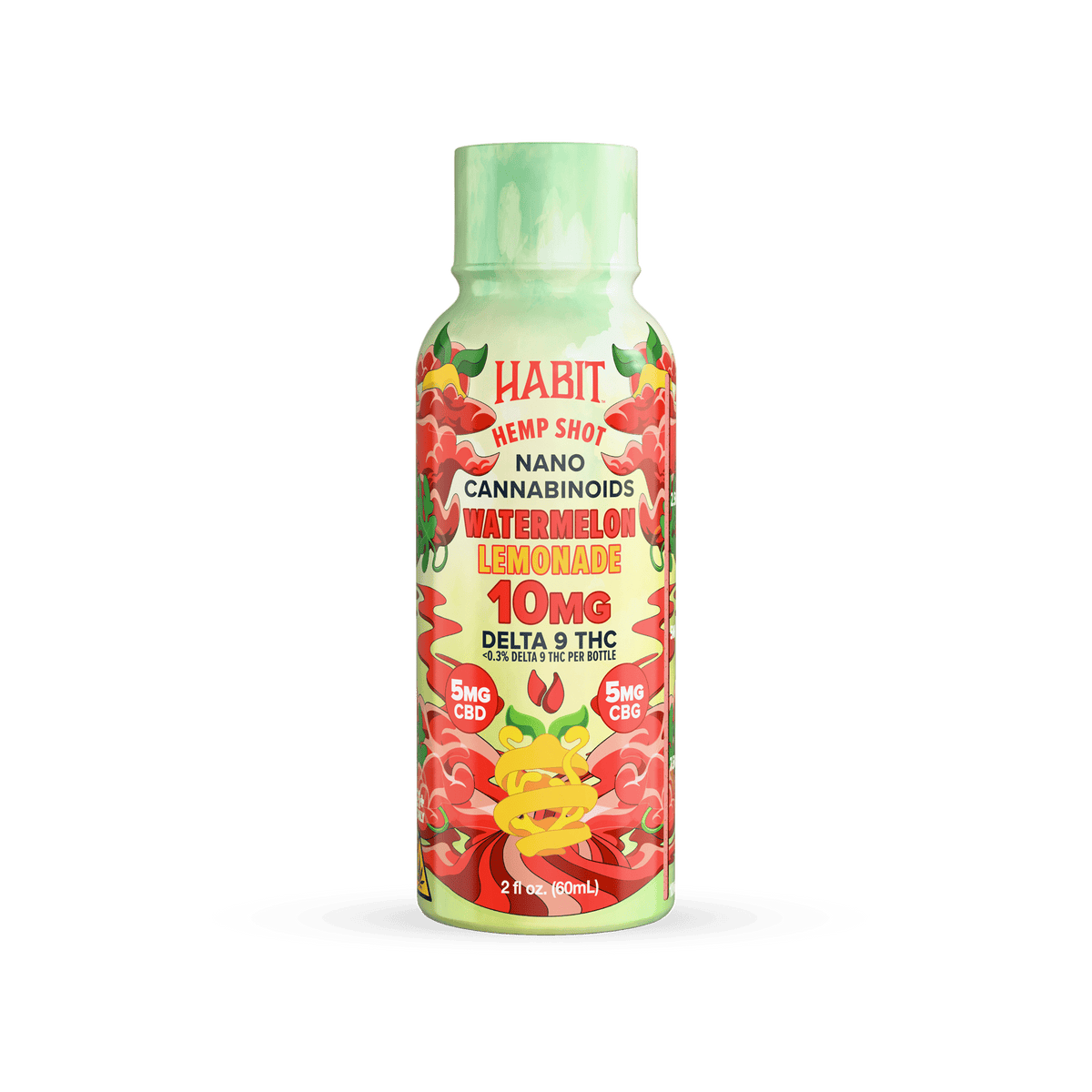 Delta 9 Hemp Shots – Watermelon Lemonade (Case of 12) - Mystic Journey Pathv